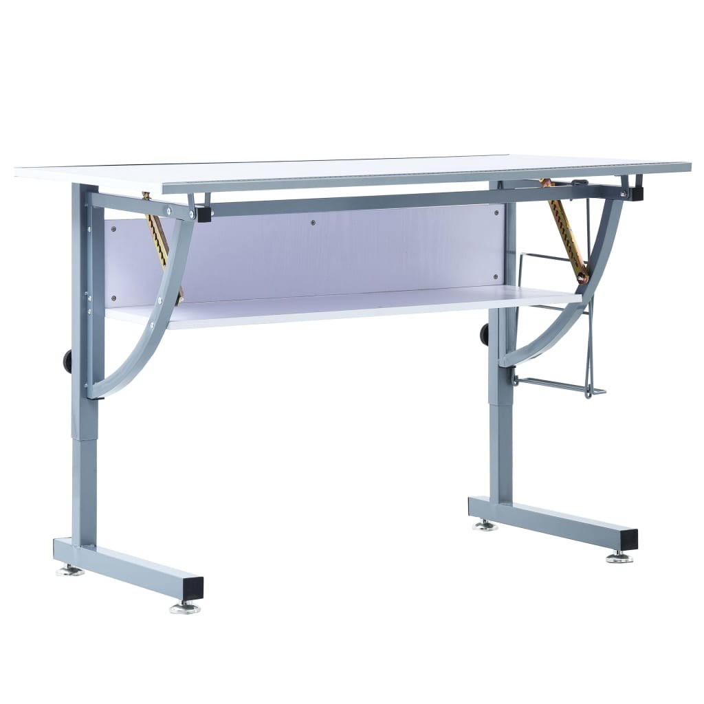 Teenagers Drafting Table White 110x60x87 cm MDF